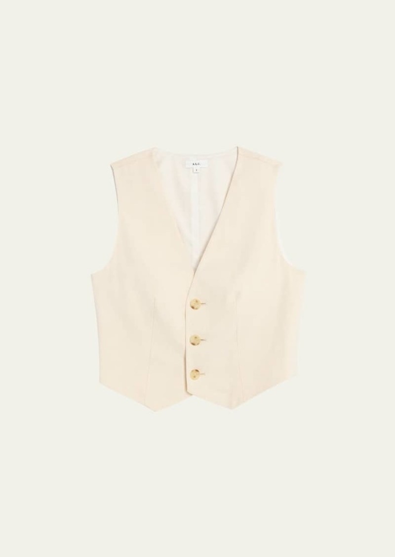 A.L.C. Maxwell Cropped Vest