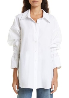 A.L.C. A. L.C. Monica Oversize Bell Sleeve Cotton Button-Up Shirt