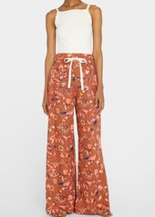 A.L.C. Naia Linen Printed Wide Pull-On Pants