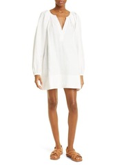 A.L.C. Nomad Long Sleeve Tunic Minidress in White at Nordstrom