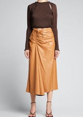A.L.C. Orly Vegan-Leather Skirt