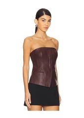 A.L.C. Renee Leather Top