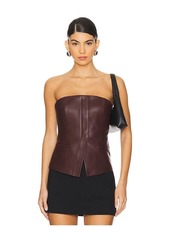 A.L.C. Renee Leather Top