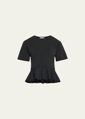 A.L.C. Roxy Short-Sleeve Peplum Tee