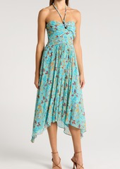 A.L.C. Violet Strapless Silk Dress in Grotto Multi at Nordstrom Rack
