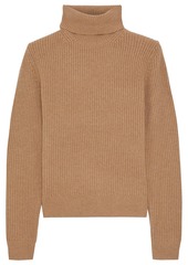 A.l.c. Woman Mitchell Ribbed Wool-blend Turtleneck Sweater Light Brown