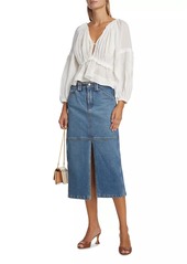 A.L.C. Alden Denim Cargo Midi-Skirt