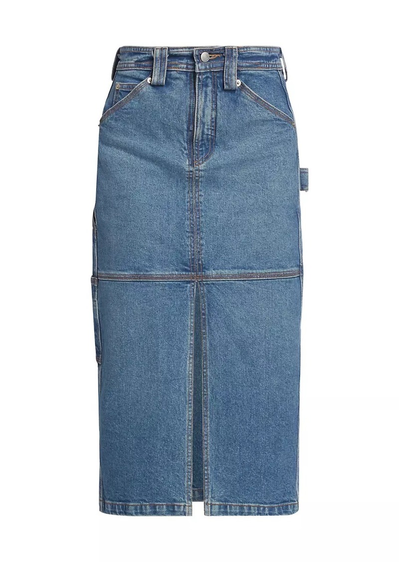 A.L.C. Alden Denim Cargo Midi-Skirt