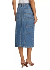 A.L.C. Alden Denim Cargo Midi-Skirt