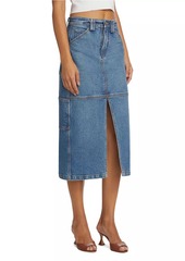 A.L.C. Alden Denim Cargo Midi-Skirt