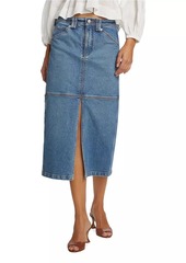 A.L.C. Alden Denim Cargo Midi-Skirt