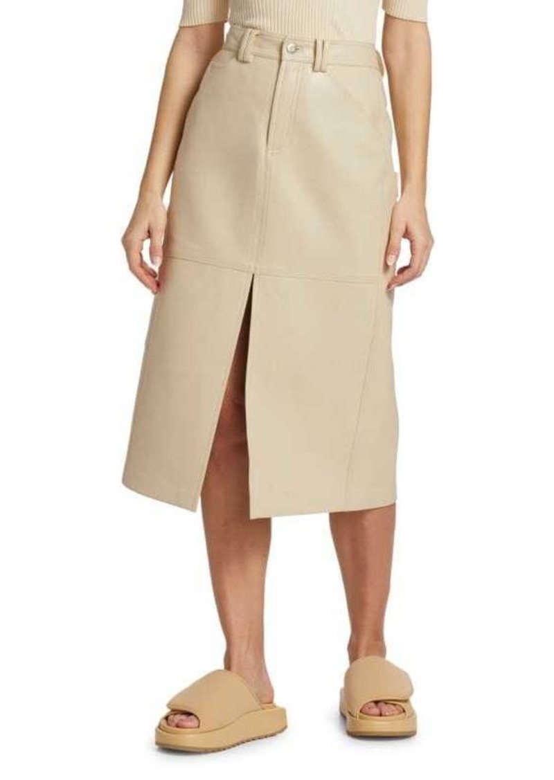 A.L.C. Alden Faux Leather Midi-Skirt