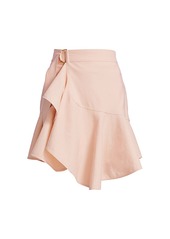 A.L.C. Amalie Linen-Denim Wrap Skirt