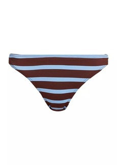 A.L.C. Amber Stripe Bikini Bottoms