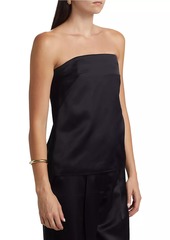 A.L.C. Ani Satin Strapless Top