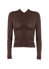 A.L.C. Ansel Ruched Long-Sleeve Top