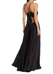 A.L.C. Aries Floor-Length Pleated Gown