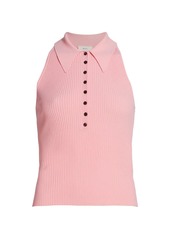 A.L.C. Asher Sleeveless Knit Polo Top