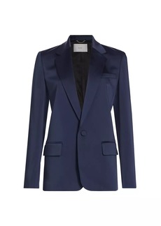 A.L.C. Axel Single-Breasted Satin Jacket