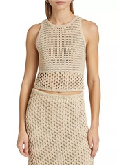 A.L.C. Brayden Crochet Crop Tank