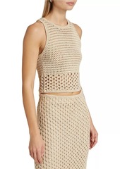 A.L.C. Brayden Crochet Crop Tank