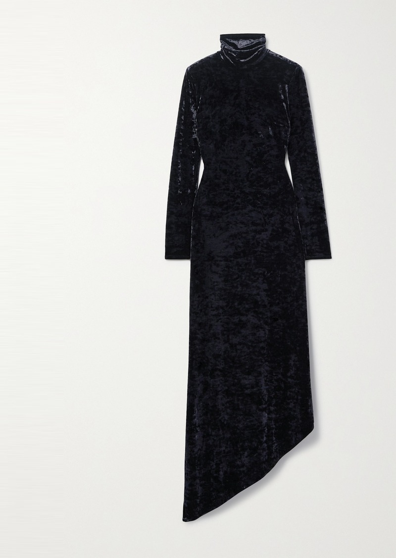 A.L.C. Brielle Cutout Crushed-velvet Maxi Dress