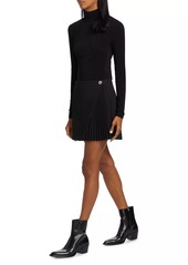 A.L.C. Callen Pleated Wrap Miniskirt