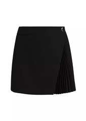 A.L.C. Callen Pleated Wrap Miniskirt