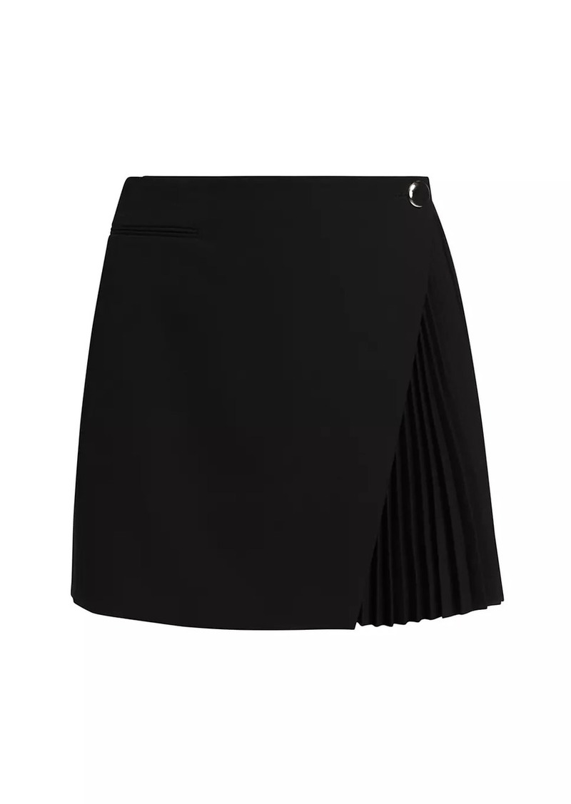 A.L.C. Callen Pleated Wrap Miniskirt