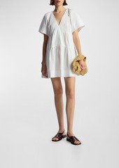 A.L.C. Camila Short-Oversized Sleeve Tiered Mini Dress