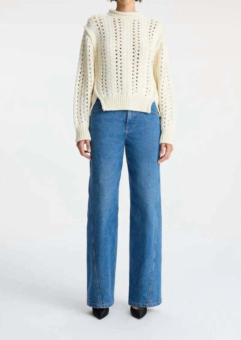 A.L.C. Chandler Wool Sweater In Off White