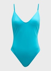 A.L.C. Cleo Scoop-Neck One-Piece Swimsuit 