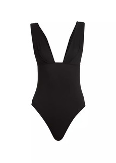 A.L.C. Cora Plunge One-Piece Swimsuit