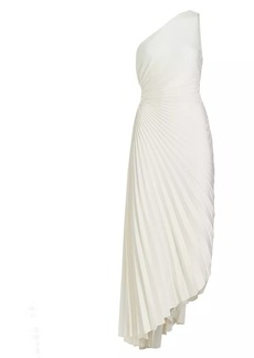 A.L.C. Delfina Asymmetrical Pleated Dress