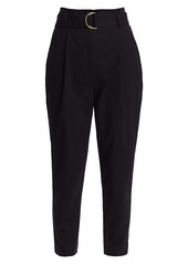 A.L.C. Diego High-Waist Belted Ankle Pants