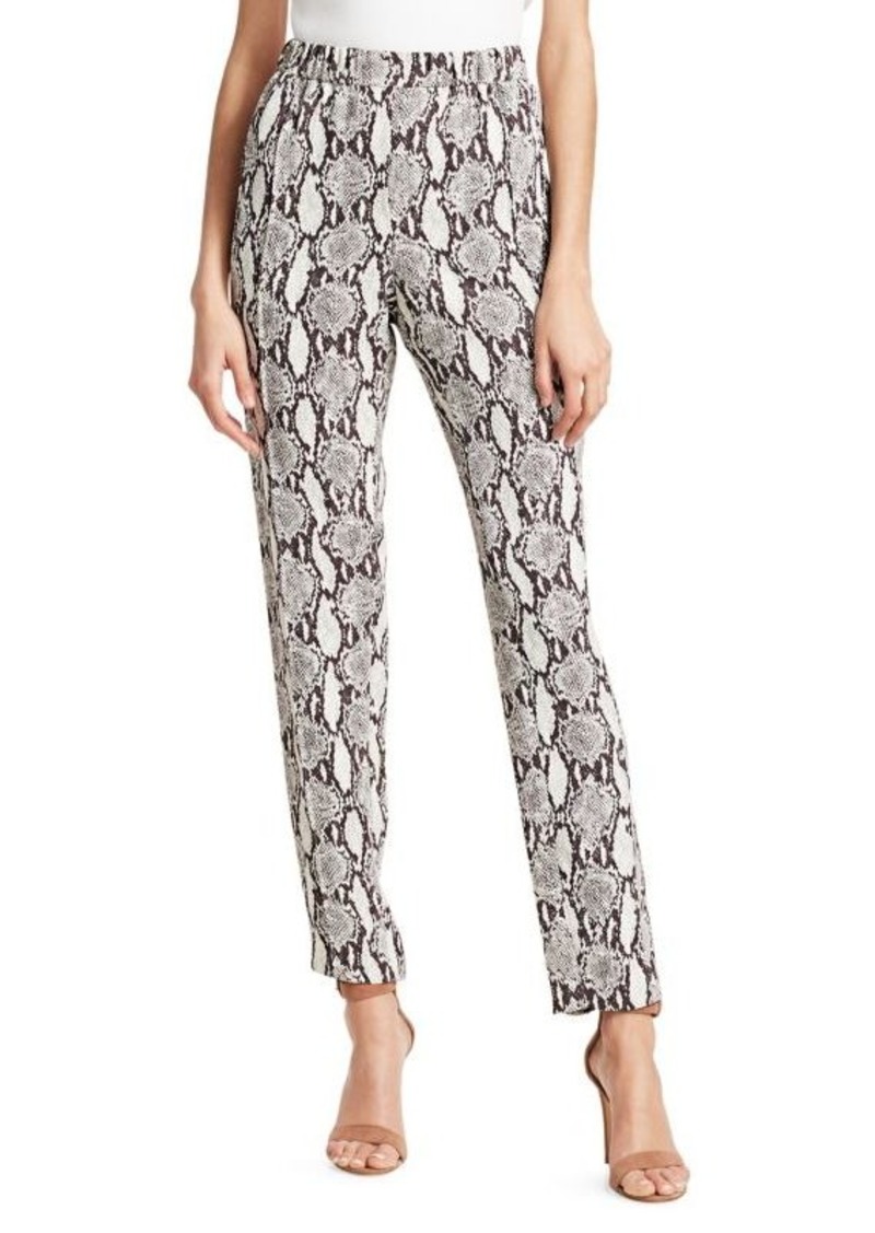 A.L.C. Elijah Python Print Silk Pants