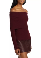 A.L.C. Evelyn Wool-Blend Off-The-Shoulder Sweater