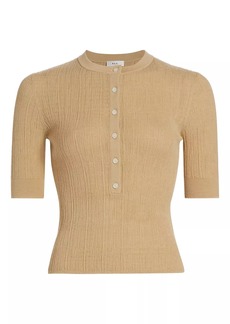 A.L.C. Fisher Cotton-Blend Knit Top