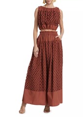 A.L.C. Flora Eyelet Maxi Skirt