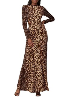 A.L.C. Gabriela Leopard Stretch Silk Gown