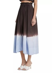 A.L.C. Gina Dip-Dyed Cotton Midi-Skirt
