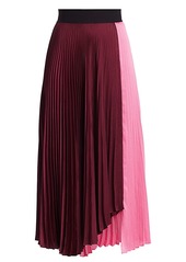 A.L.C. Grainger Colorblock Pleated Midi Skirt