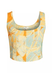 A.L.C. Isabel Sea Glass Crop Top