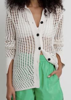 A.L.C. Jade Knit Cardigan In Off White