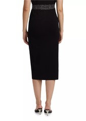 A.L.C. Jane Contrast-Waist Pencil Skirt