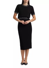 A.L.C. Jane Contrast-Waist Pencil Skirt