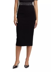 A.L.C. Jane Contrast-Waist Pencil Skirt