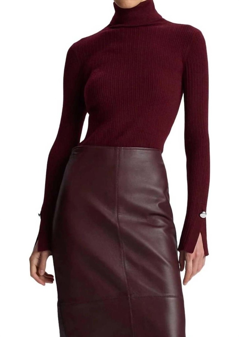 A.L.C. Jett Top In Burgundy