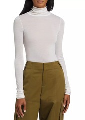 A.L.C. Jo Cotton-Blend Turtleneck Top