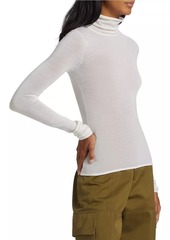 A.L.C. Jo Cotton-Blend Turtleneck Top